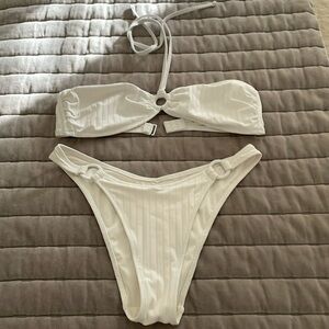 AERIE white bikini swim beach vacation size M never worn
